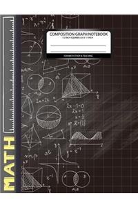 composition graph notebook 1/2 inch squares 8.5 x 11 For math study&teaching
