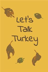 Let's Talk Turkey