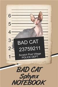 Bad Cat Sphynx Notebook