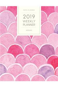 2019 Weekly Planner Mermaid