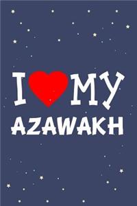 I Love My Azawakh Dog Breed Journal Notebook