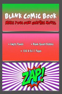 Blank Comic Book Make Your Own Graphic Novel