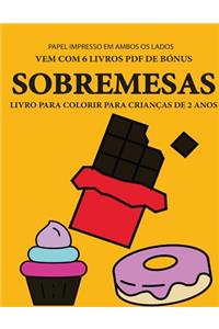 Livro para colorir para crianças de 2 anos (Sobremesas)