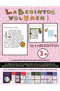 Cuadernos preescolares imprimibles (Laberintos - Volumen 1)