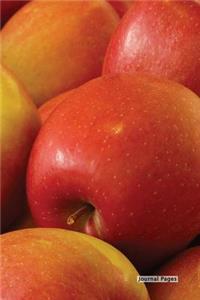Journal Pages - Organic Red Apples (Unruled)