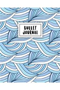 Bullet Journal: Blue Wave 150 Dot Grid Pages (Size 8x10 Inches) with Bullet Journal Sample Ideas