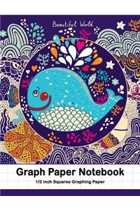 Graph Paper Notebook 1/2 inch Squares Graphing Paper: Squares Graphing Paper * Blank Quad Ruled * Large (8.5" x 11") * Softback Grossy Cover 8.5" x 11" 100 Pages Square Grid Paper (Composition Books)