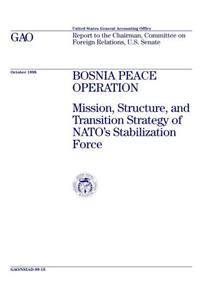 Nsiad9919 Bosnia Peace Operation: Mission, Structure, and Transition Strategy of NATOs Stabilization Force