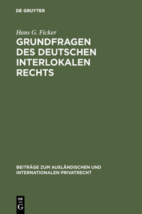 Grundfragen des deutschen interlokalen Rechts
