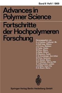 Advances in Polymer Science/Fortschritte Der Hochpolymeren-Forschung