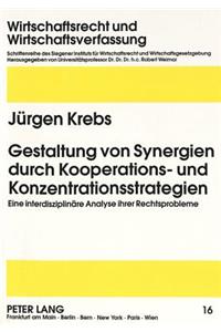 Gestaltung Von Synergien Durch Kooperations- Und Konzentrationsstrategien