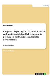 Integrated Reporting of corporate financial and nonfinancial data