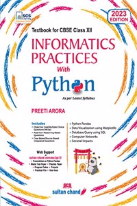 Informatics Practics With Python: Textbook For Cbse Class 12 (2023-24 Examination)