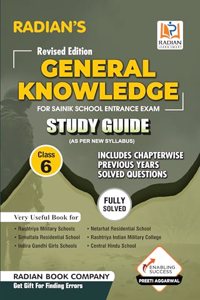 General Knowledge GK Study Guide Book for Sainik School (AISSEE), RMS and other Entrance Exam Class 6 in English 2024 (Revised Edition)