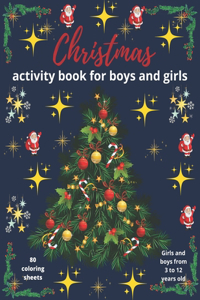 Christmas activity book for boys and girls