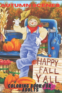 Autumn Scenes Coloring Book for adults