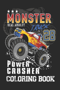 Monster Truck Power Crusher Coloring Book
