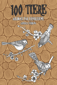 Malbuch für Erwachsene - Mandala Färbung - 100 Tiere