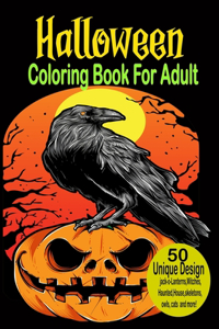 Halloween Coloring Book For Adult