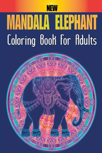 New Elephant Mandala Coloring Book For Adults