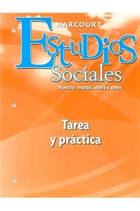Harcourt Estudios Sociales: Student Homework & Practice Book Grade K