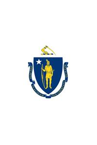 Massachusetts Flag Magnet