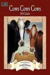 Cows Cows Cows 2018 Wall Calendar