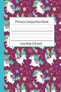 Primary Composition Book Line Rule 3/4 inch