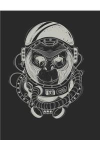 Chimpanzee Astronaut - Blank Lined Notebook