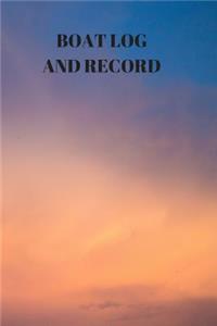 Boat Log and Record