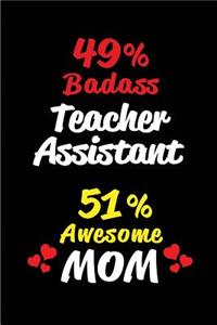 49% Badass Teacher Assistant 51% Awesome Mom