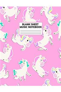 Blank Sheet Music Notebook