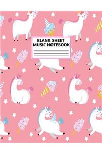 Blank Sheet Music Notebook