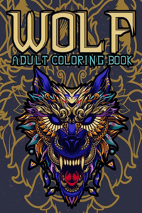 Wolf Adult Coloring Book