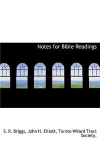 Notes for Bible Readings