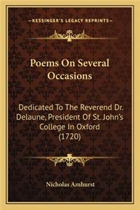 Poems on Several Occasions