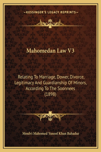 Mahomedan Law V3