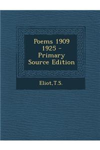 Poems 1909 1925