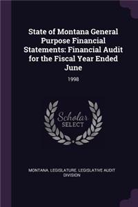 State of Montana General Purpose Financial Statements