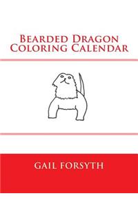 Bearded Dragon Coloring Calendar