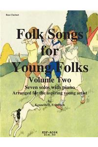 Folks Songs for Young Folks, Vol. 2 - bass clarinet and piano
