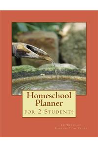 Homeschool Planner for 2 Students: 42 Weeks of Lesson Plan Pages