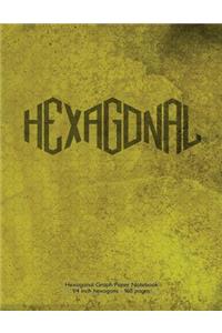 Hexagonal Graph Paper Notebook 1/4 inch hexagons - 160 pages