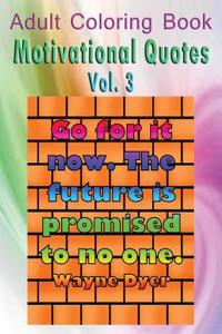 Adult Coloring Book: Motivational Quotes, Volume 3