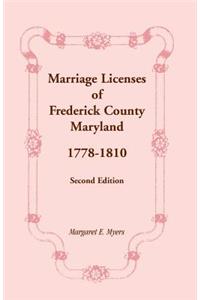 Marriage Licenses of Frederick County, Maryland