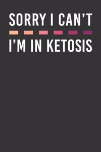 Sorry I Can't I'm In Ketosis