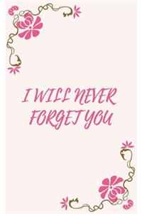 I Will Never Forget You