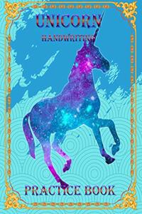 Unicorn Handwriting Practice Book