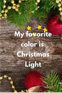 My favorite color is Christmas light