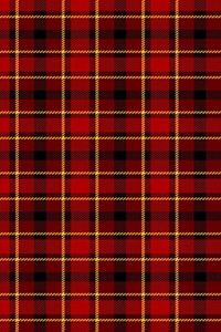 2020 Daily Planner Red Tartan Plaid Design Pattern 388 Pages